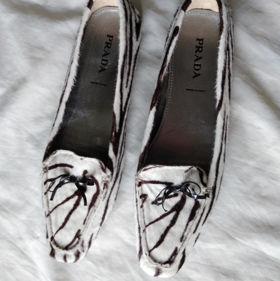Vintage prada shoes ( size 8.5 US)  39 europe zebra print - Picture 7 of 16
